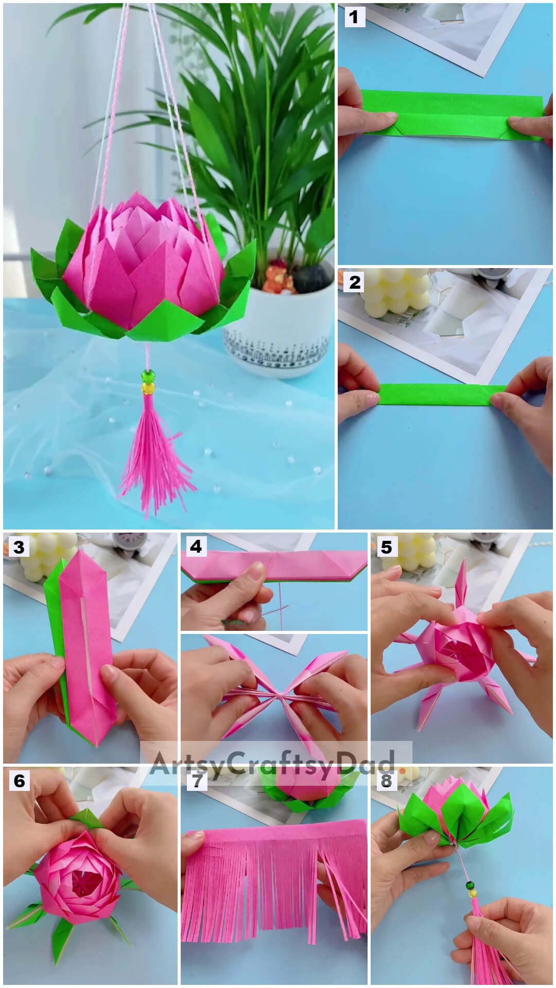 paper-lotus-lantern-hanging-craft-tutorial-for-home-decor