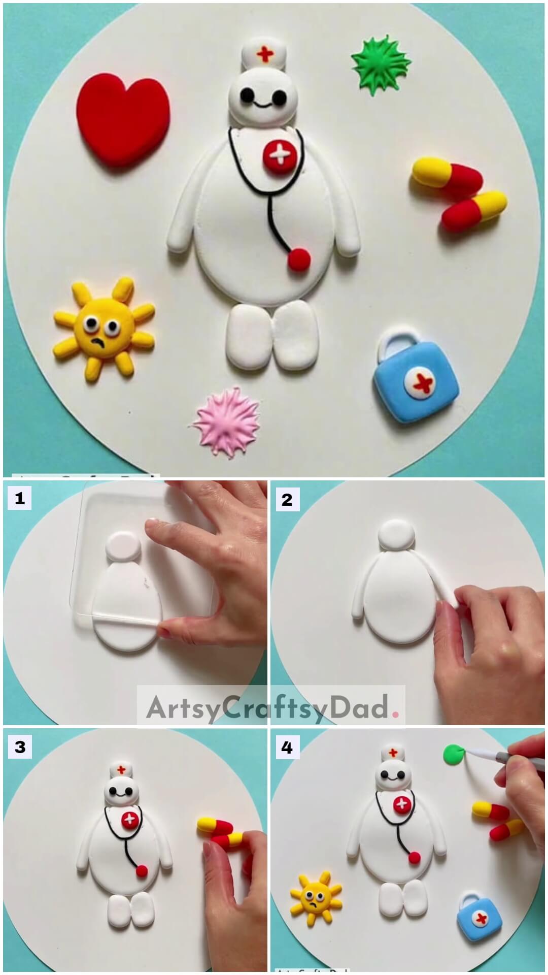 Polymer Clay Miniature Doctor Set Craft Tutorial