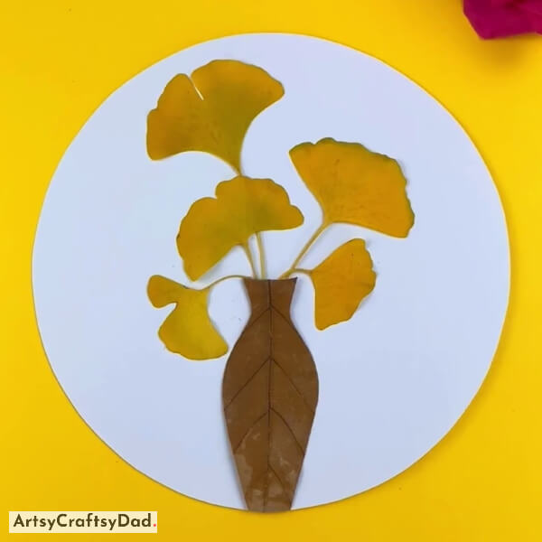 It is Our Lovely Ginkgo Leaf Flower Pot Craft is Ready!