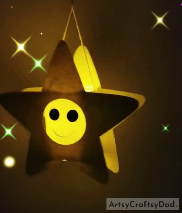 Finally, the Star Lamp Hanging Craft is Ready!