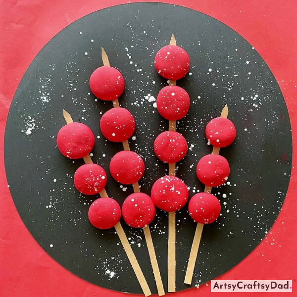 This Is The Final Look Of Our Sugar-coated Haws Candy Craft!