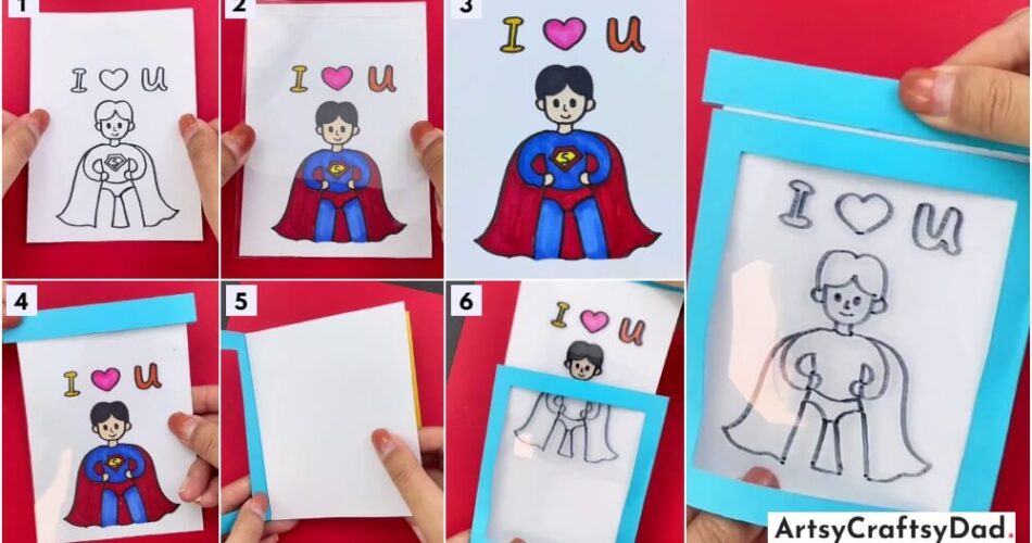Superman Theme Magic Card Tutorial For Kids