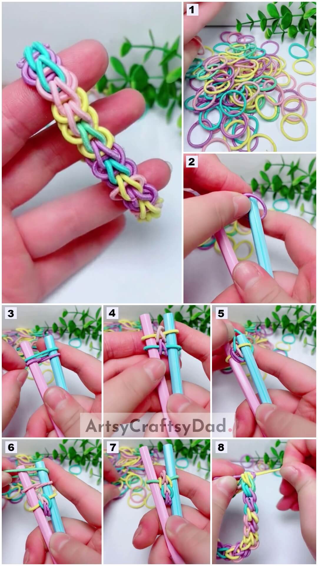 Loom Bands Zippy Chain Bracelet Craft Tutorial For Adults