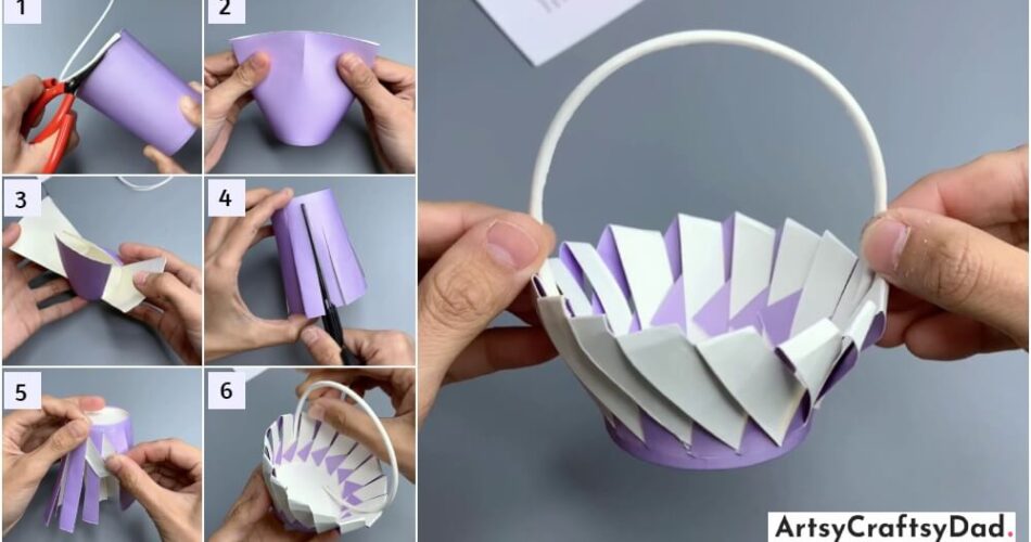 Amazing DIY Paper Basket Craft Tutorial For Kids