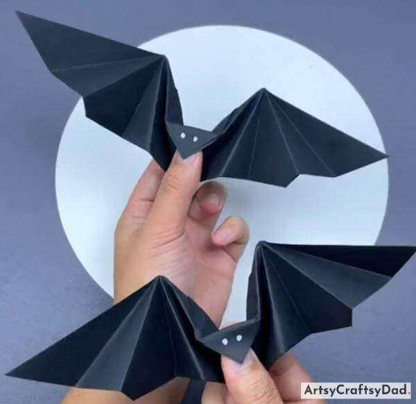 Amazing Paper Origami Bat Craft Idea for Children-Encourage your little ones to explore their artistic side with these adorable animal crafts. 