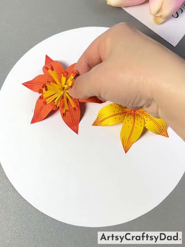 Pasting The Rolled Paper