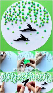 Awesome Birds Flying Under Tree Clay Craft Tutorial