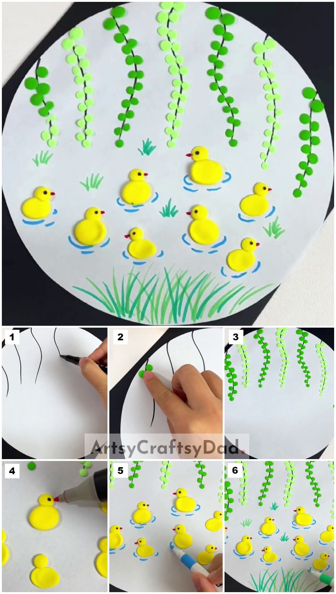 Beautiful Duck Clay Craft Tutorial In Pond