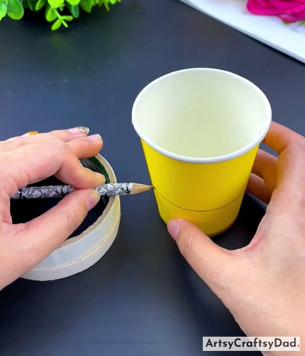 Drawing On Cup