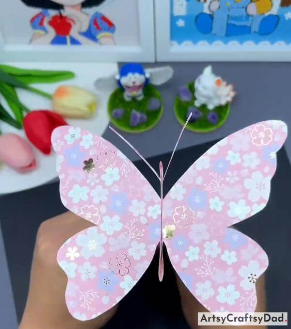 Beautiful Paper Origami Butterfly Craft Idea for Kids-These creative animal crafts will entertain and inspire children of all ages. 