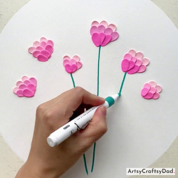 Drawing Stem Of All Flowers