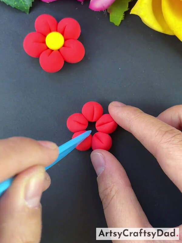 Making Designs On The Flower