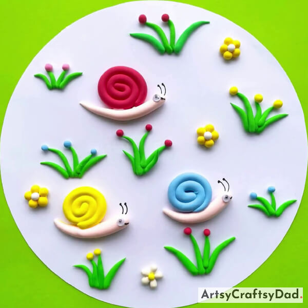 Our Colorful Snails Clay Craft Is Ready!
