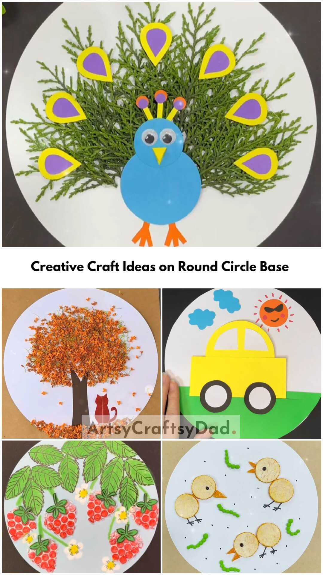 Creative Craft Ideas on Round Circle Base