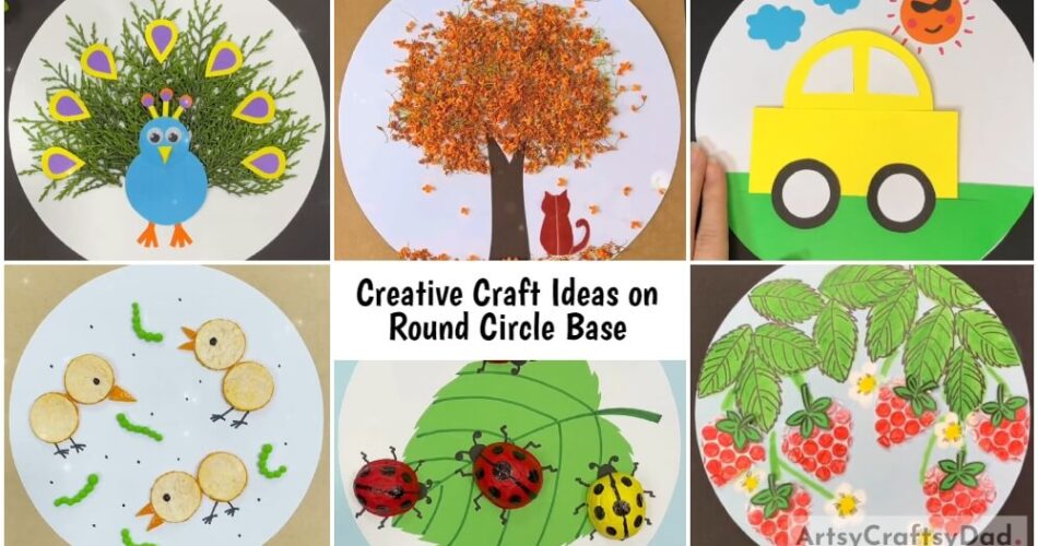 Creative Craft Ideas on Round Circle Base