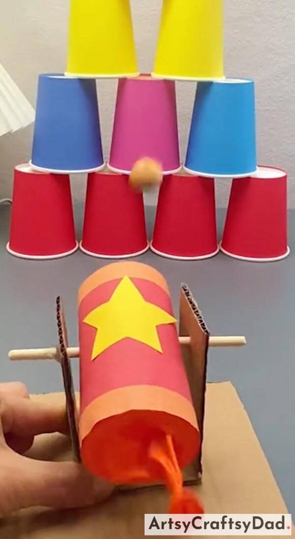 Creative Paper Cannon Toy Craft Activity for Kids-Innovative and entertaining craft ideas for children to enjoy while learning. 