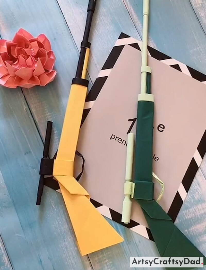 Creative Way to Make Origami Gun Toy Craft For Kids-Entertaining and Resourceful Paper Craft Projects to Inspire Children's Imagination