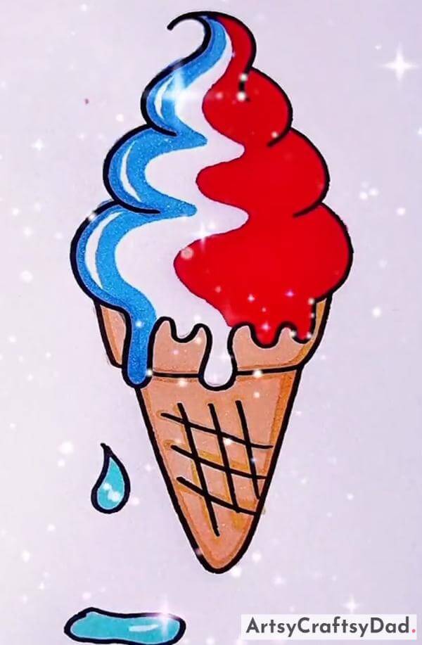 Delicious Ice-Cream Drawing Idea for Kids-Food Drawing Ideas That Will Captivate Kids