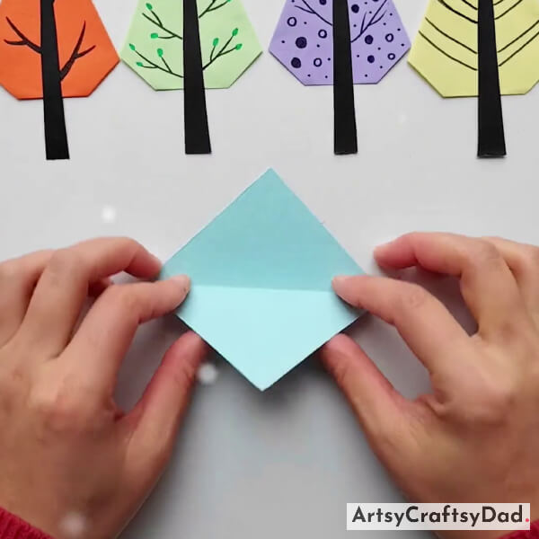 Working With Sky Blue Paper