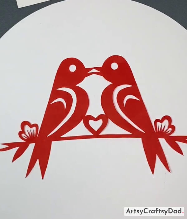 Finally, Our Paper Lovebird Craft Is Ready!