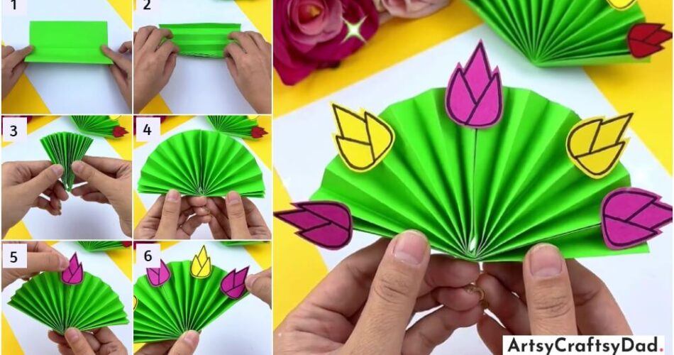 Easy Paper Spring Flowers Craft Tutorial For Beginners