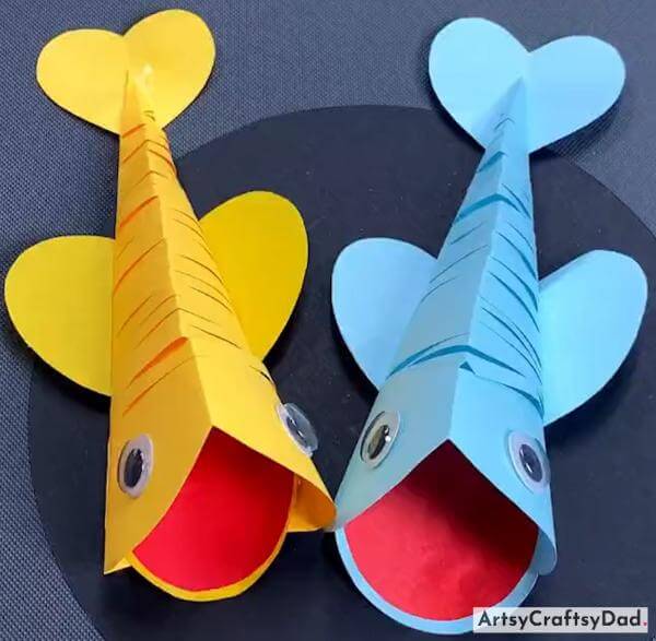 Easy To Make Paper Fish Craft Idea for Kids-Unleash your kid's creativity with these charming animal-inspired crafts. 