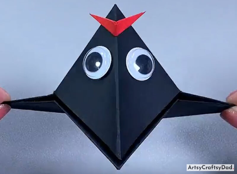 Fantastic Origami Paper Crow Craft Idea For Kids-Cool and simple craft projects for kids
