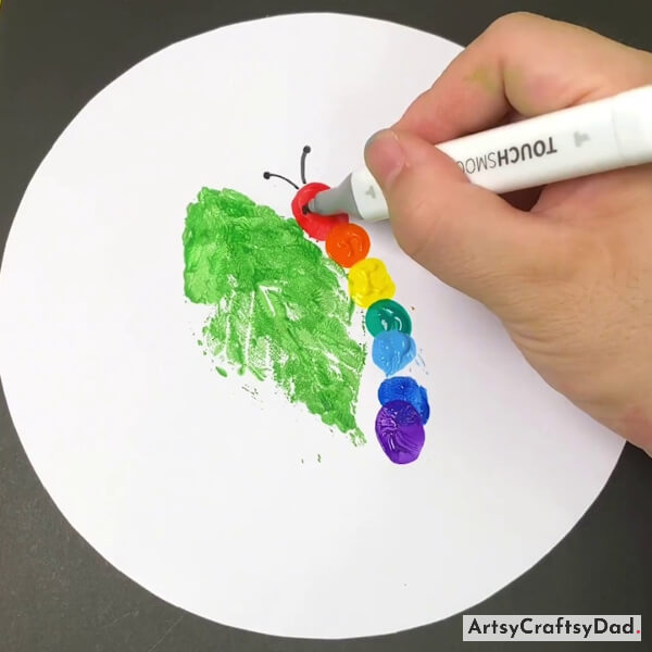 Drawing Face Of Caterpillar