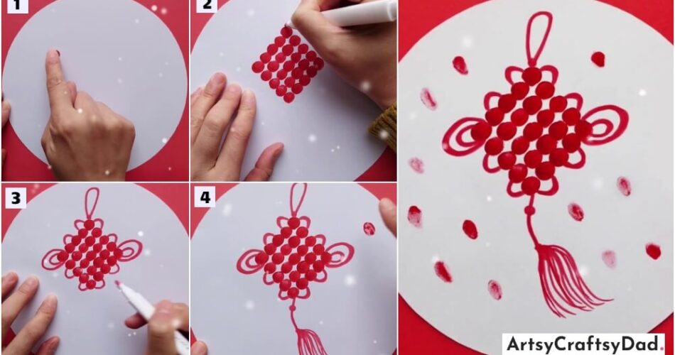 Fingertip Chinese Knot Painting Tutorial For Kids Age 9 - 12