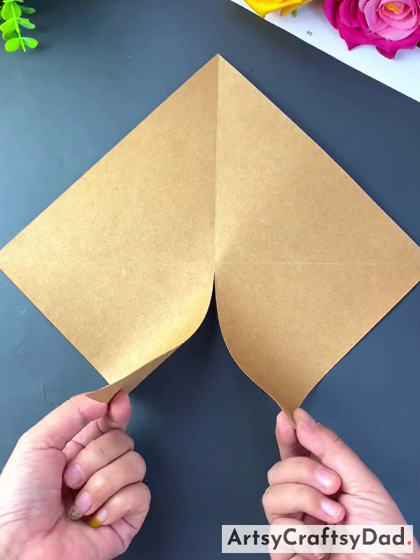 Cutting Paper From Corner To Center