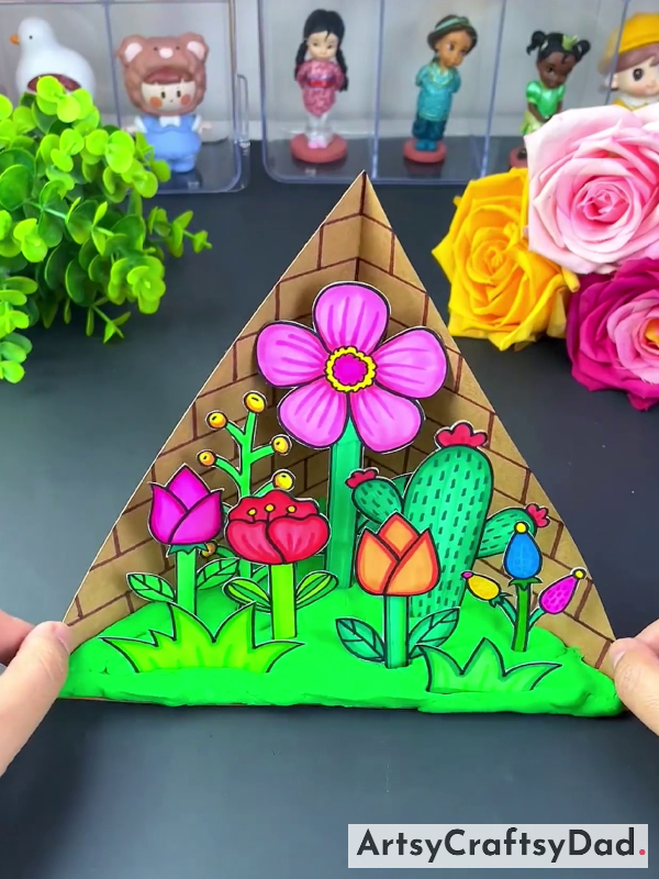 This Is A Complete Look Of Beautiful Flower Garden Craft!