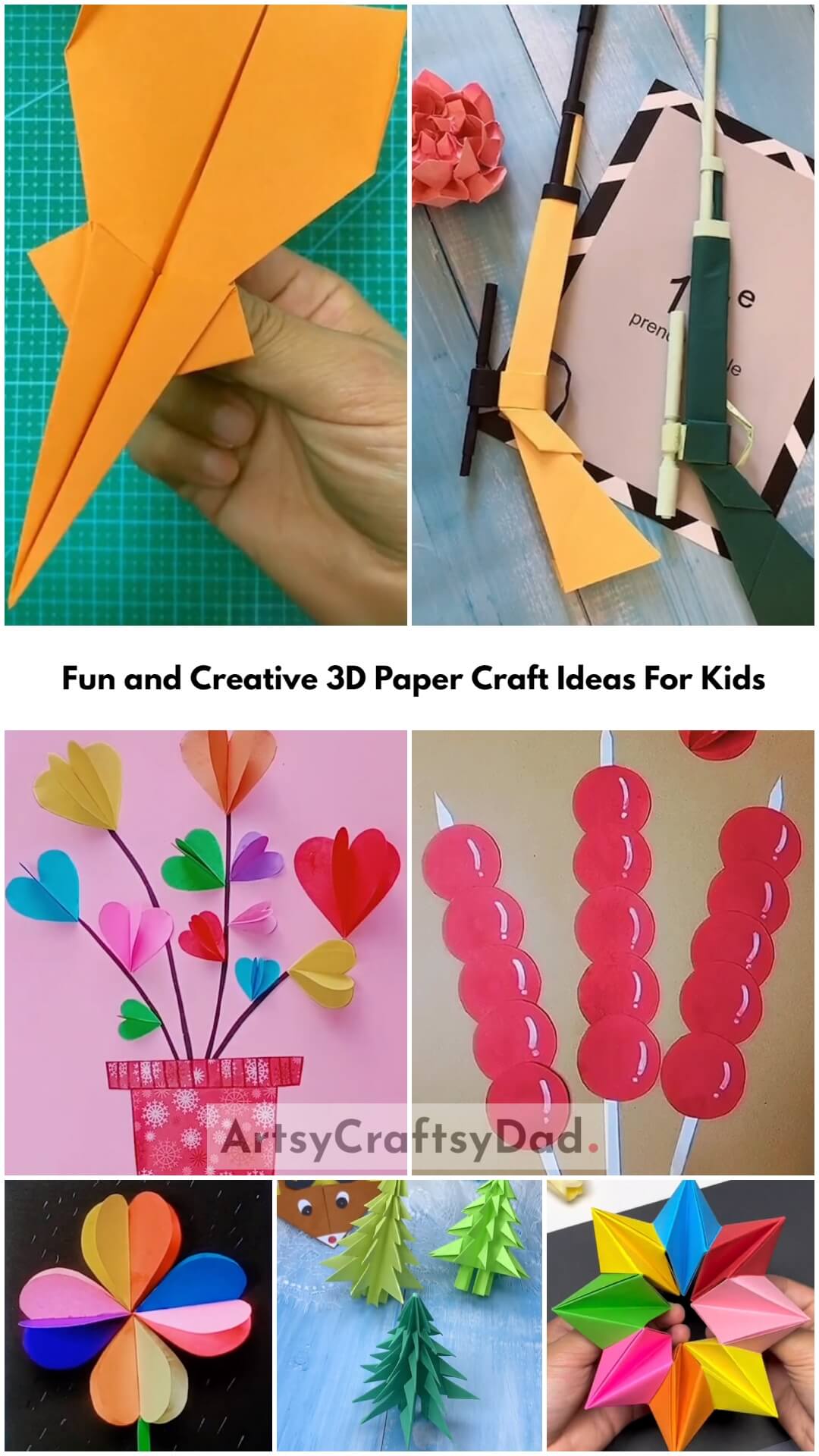 Fun and Creative 3D Paper Craft Ideas For Kids