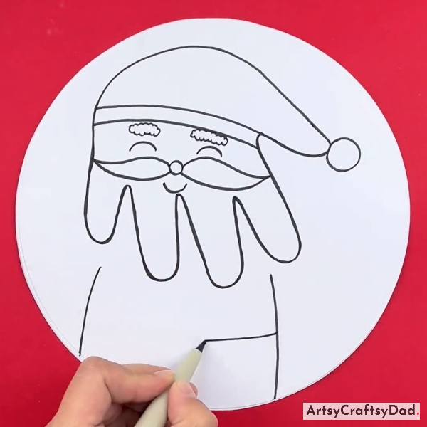 Drawing Santa Body