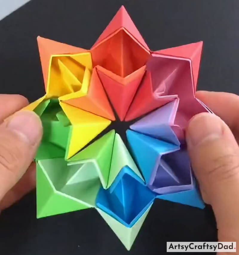 Handmade Infinity Origami Star Craft Project For Kids-Exciting Crafting Ideas for Children: Unleash Your Creativity with Vibrant Origami Paper