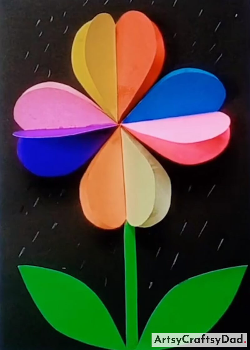 Heart-Shaped 3D Paper Flower Craft For Kids-Exciting and Innovative 3D Paper Craft Ideas to Engage Children's Imagination