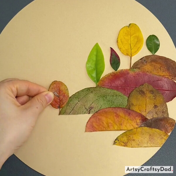 Pasting Remaining Small Leaves Vertically