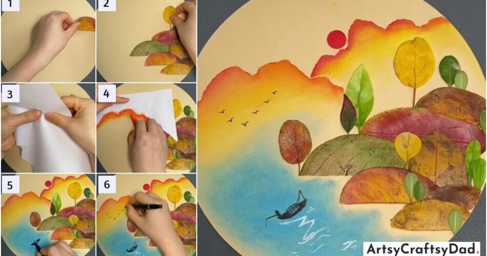 Leaf Nature Scenery Art And Craft Tutorial