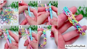 Loom Bands Zippy Chain Bracelet Craft Tutorial For Adults