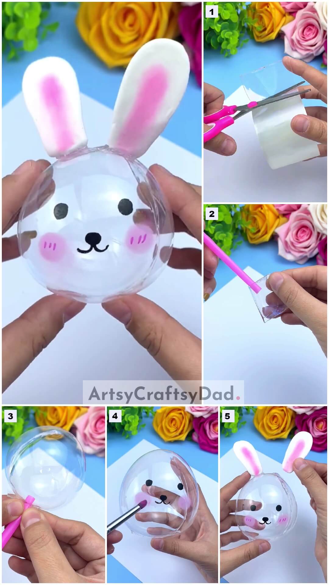 Making a Lovely Balloon Bunny Craft Tutorial Using Nano Tape