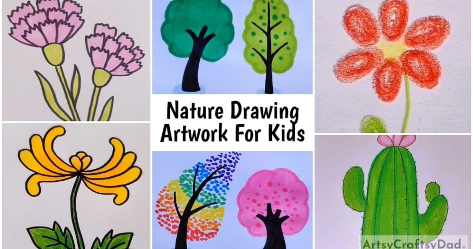 Nature Drawing Artwork For Kids