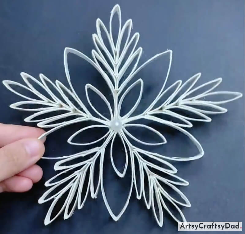 Recycled Paper Cup  Snowflake Craft Idea for Christmas Decor-Exciting Art and Craft Ideas for Kids Using Recycled Materials