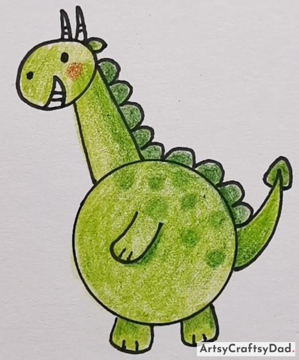 Simple Dinosaur Drawing Idea for Kids- Kid-Friendly Animal Artistic Ideas to Try