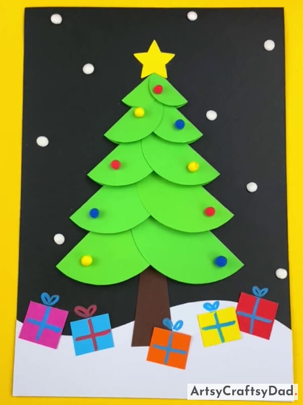 Wow, Paper Christmas Tree Craft Is Ready!