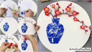 Stamp Flower Pot Craft Tutorial Using Clay