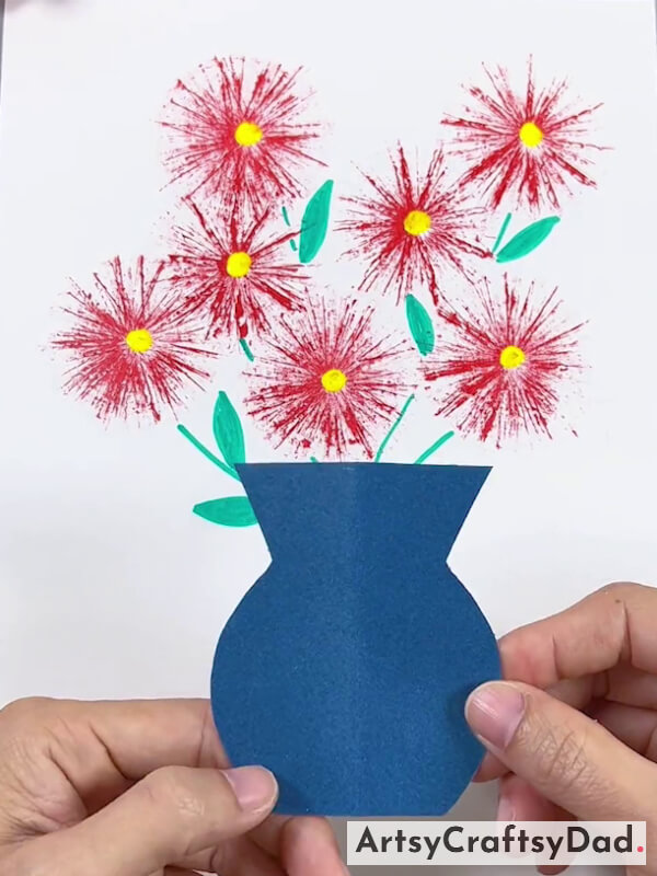 Unfold The Flower Pot Cut Shape
