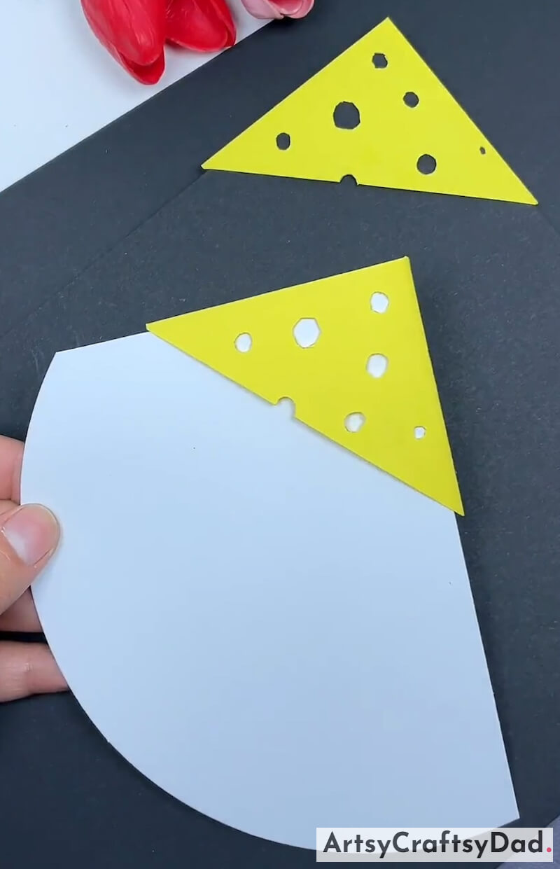 Tasty Cheese Paper Craft Idea For Kids - Quick and Easy Paper Crafts for Kids in Bright Colors