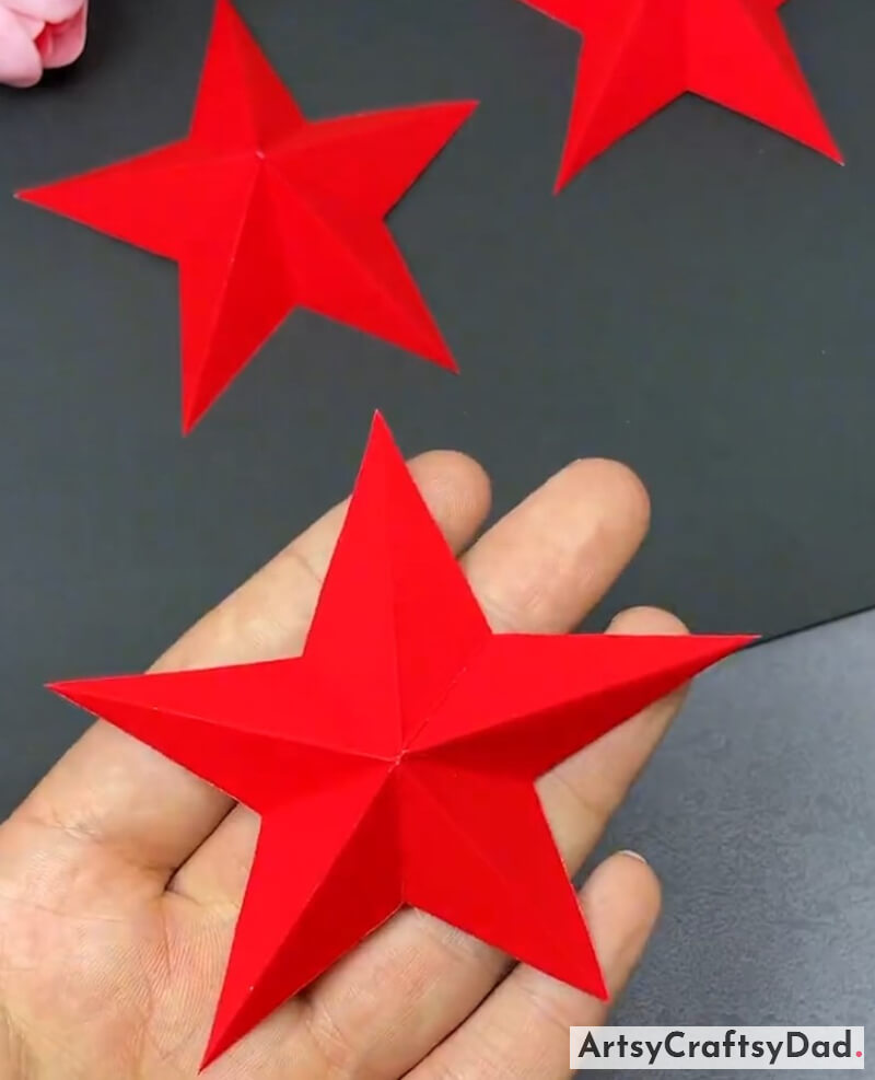 Unique Red Star Origami Paper Craft Project For Kids-With colorful origami paper crafts, kids can bring their imagination to life through various creative projects