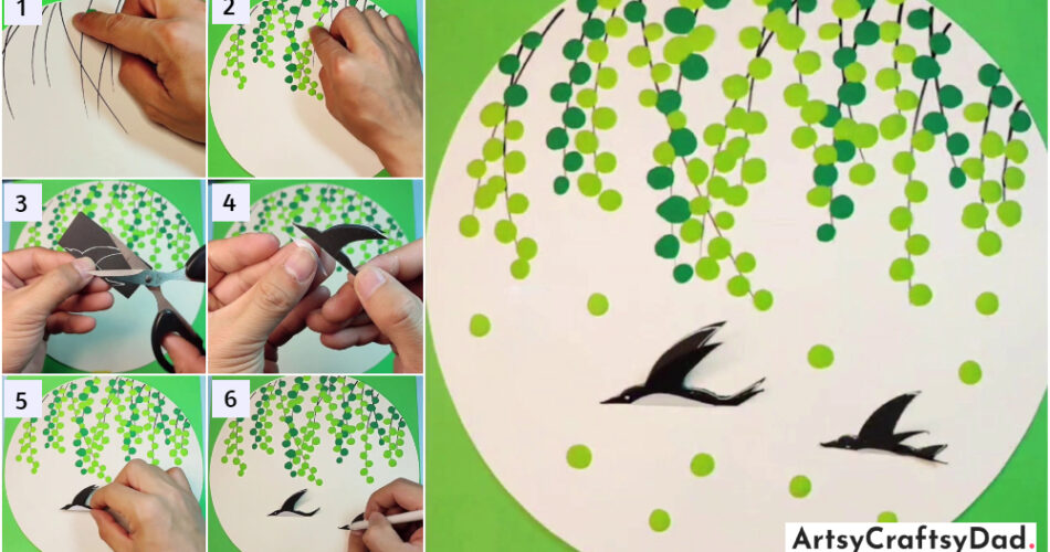 Charming Birds Flying Under The Tree - Clay Craft Tutorial