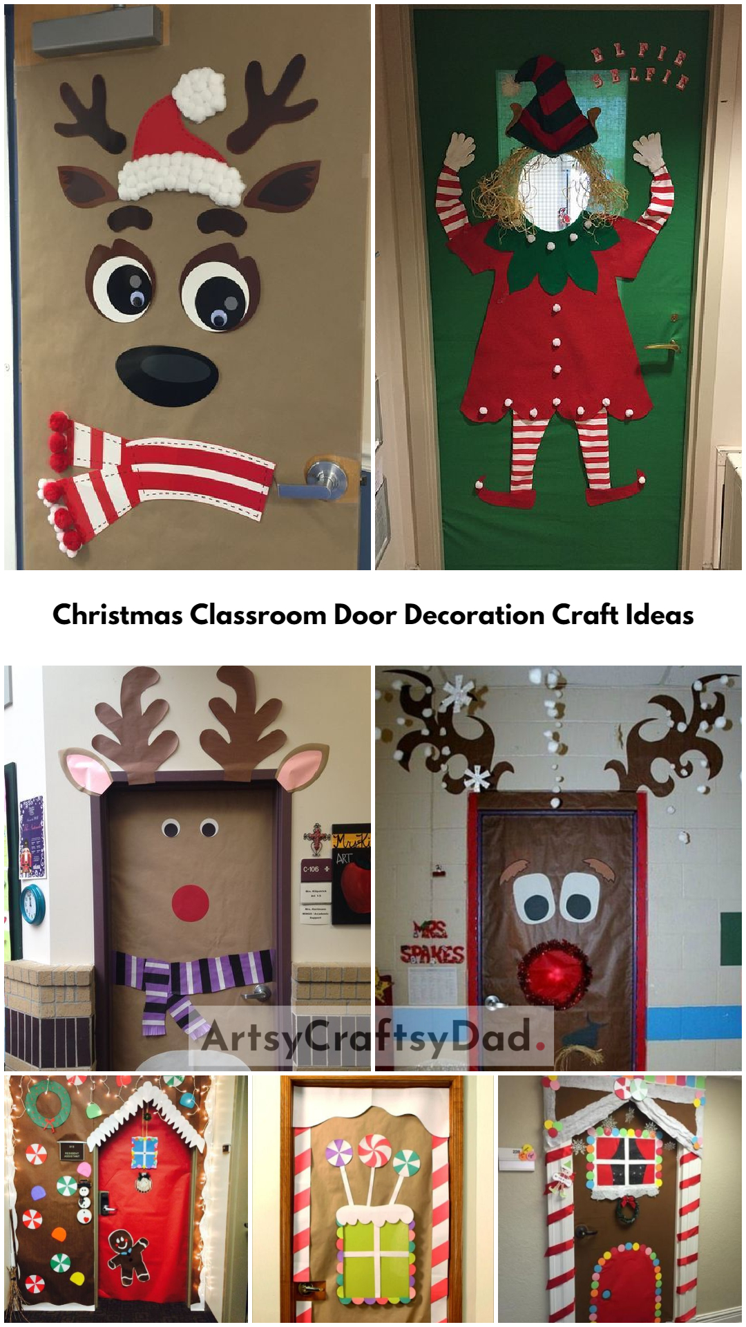 Christmas Classroom Door Decoration Craft Ideas For Kids