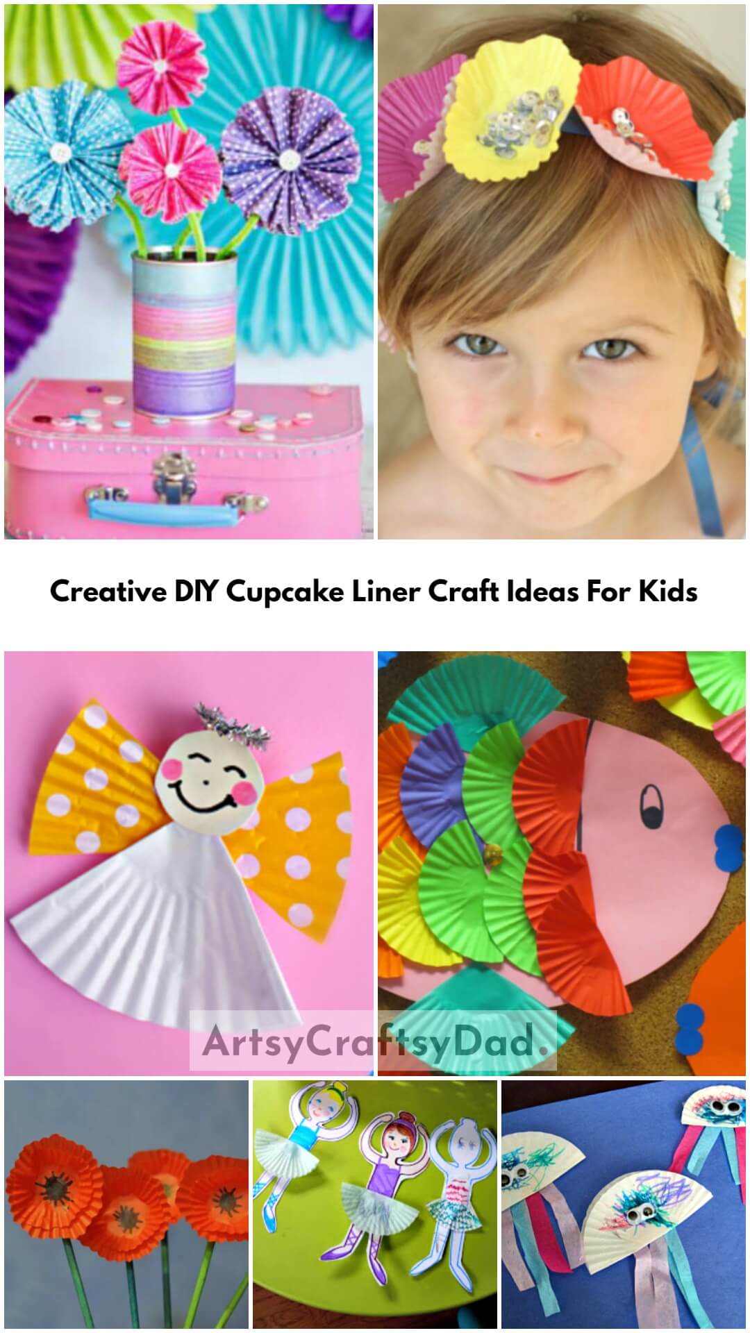 Creative DIY Cupcake Liner Craft Ideas For Kids